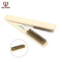 5 шт Стальная проволока кисточка с деревянной ручкой для очистки металла ржавчины щетка для удаления