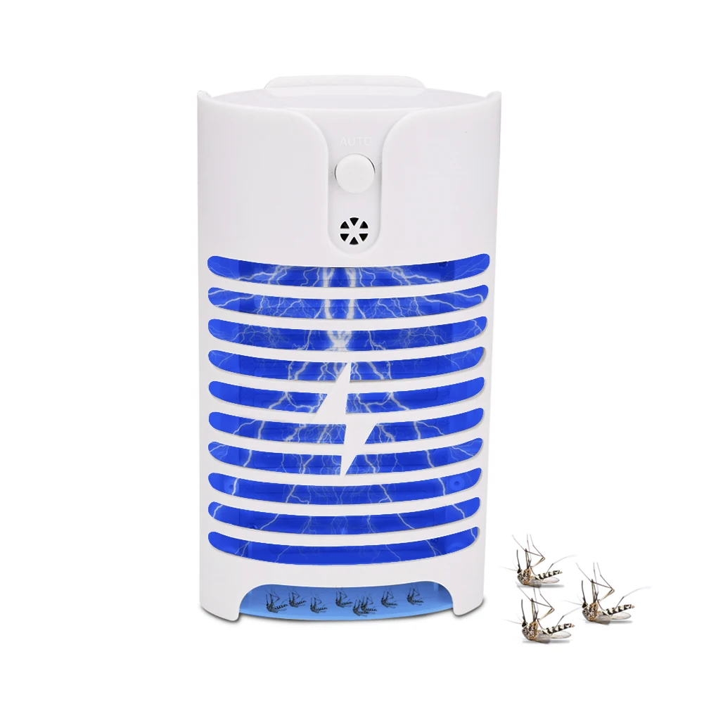 

Electronic Mosquito Killer Trap 2 Modes LED UV Lamp Night Light Fly Bug Trap Lamps Killing Mosquito Repellent Zapper Pest Lights