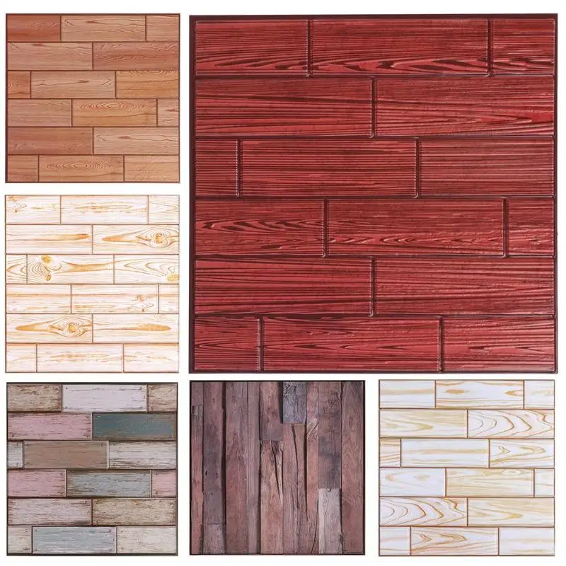 3D Brick Wall Stickers DIY Self Adhesive PVC Decals for Bedroom Living