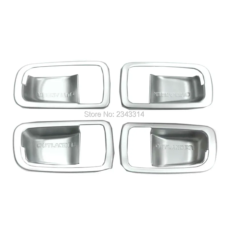 

For Mitsubishi Outlander 2016-2018 ABS Car Interior Protector Side Door Handle Bowl Circle Sticker Cover Trim Styling Accessory