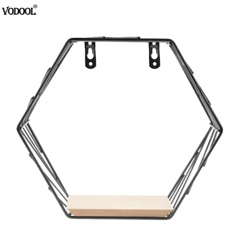 الحديد شبكة سداسية جدار تخزين الرف المعادن شنقا جدار رف شاشة المعادن كتاب حامل المجلات نوم طالب القرطاسية