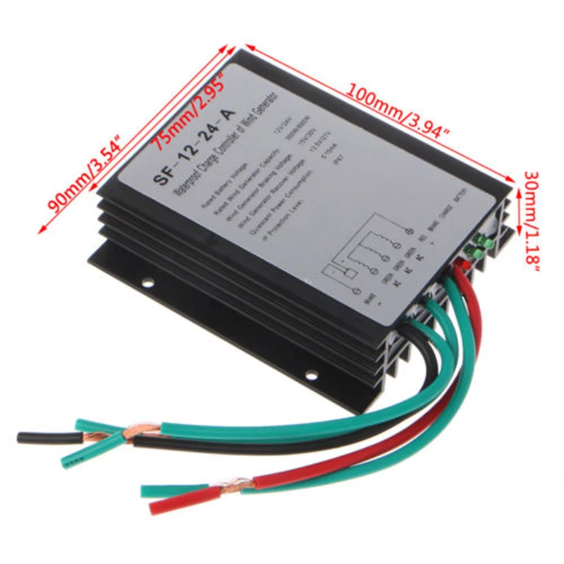 

12/24V 600W Waterproof Wind Turbine Generator Charge Controller Regulator