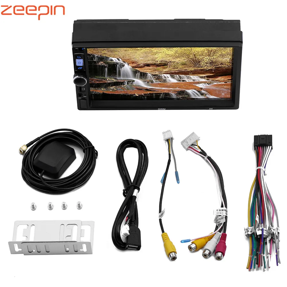 Zeepin 7 ''android системы Автомобильный мультимедийный плеер 2 Din AM FM стерео радио