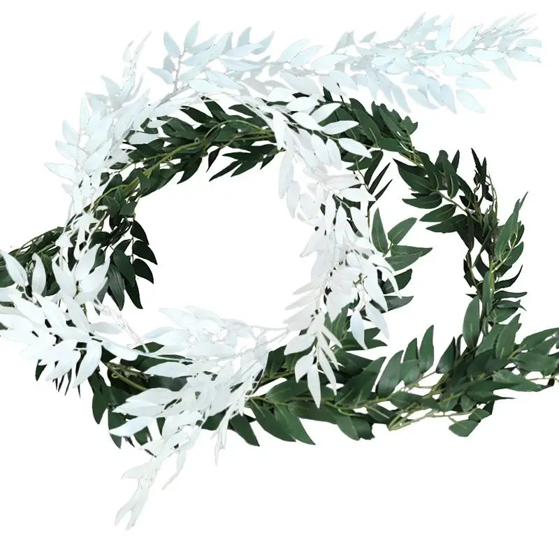 Innovative Simulation Of Willow Leaf Hanging Vine Silk Plant Wreath Indoor And Outdoor Wedding Decoration Party Supplies | Дом и сад