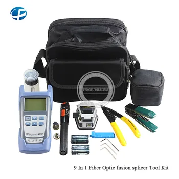 

9 in 1 FTTH tool kits 10MW Visual Fault Locator,Silver Cleaver SKL-60C,Power Meter 70dBm~+10dBm,Stripper CFS-2&Plier For Miller