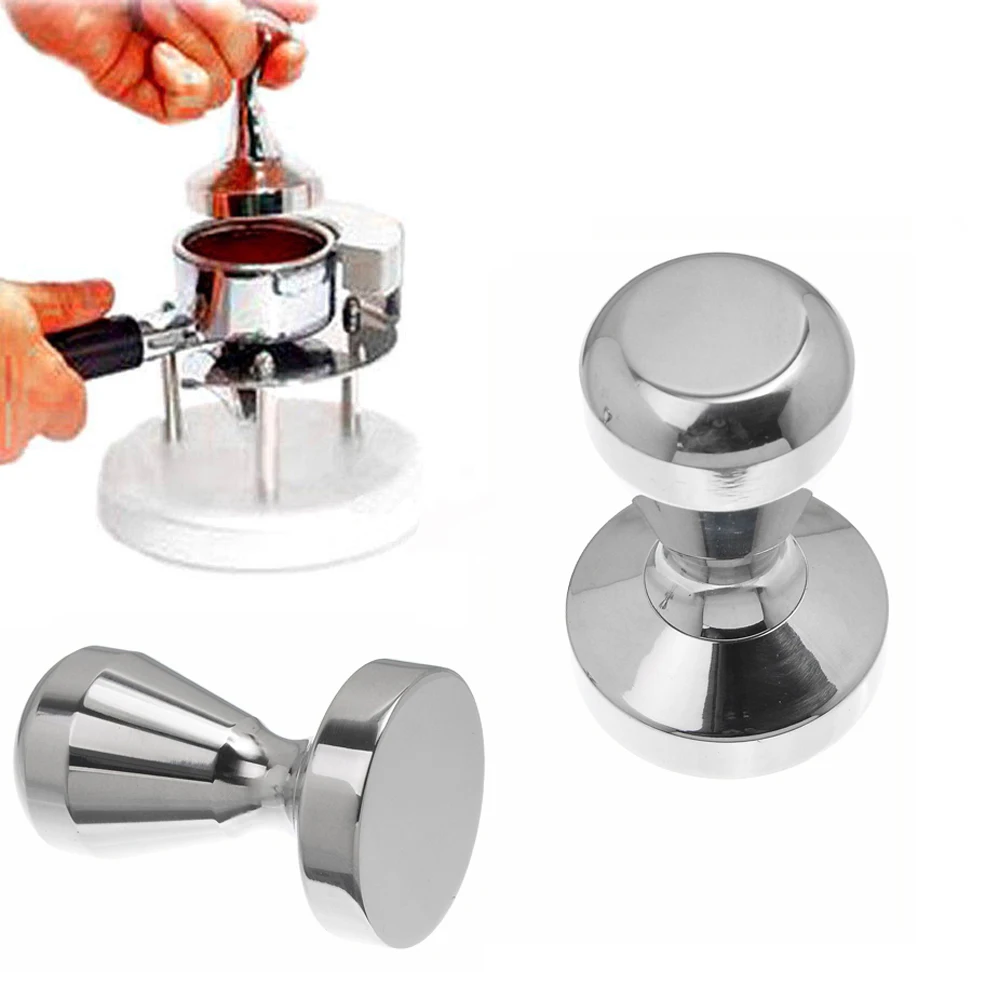 

Stainless Steel Coffee Tamper Modern Professional Barista Espresso Coffee Tamper Machine Coffee Bean Press Flat Base (49mm)