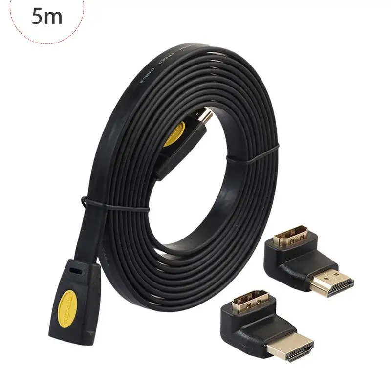 HDMi الذكور إلى الإناث 4K2. 0 النسخة سلك مسطح HDMI تمديد كابل