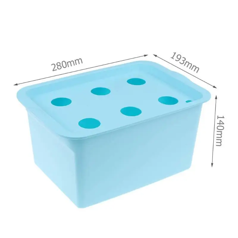 6 Holes Plant Site Hydroponic System Nursery Pots Soilless Cultivation Planting Box Plant Seedling Grow Kit UK/US Plug 6 Holes Plant Site Hydroponic System Nursery Pots Soilless Cultivation Planting Box Plant Seedling Grow Kit UK/US Plug