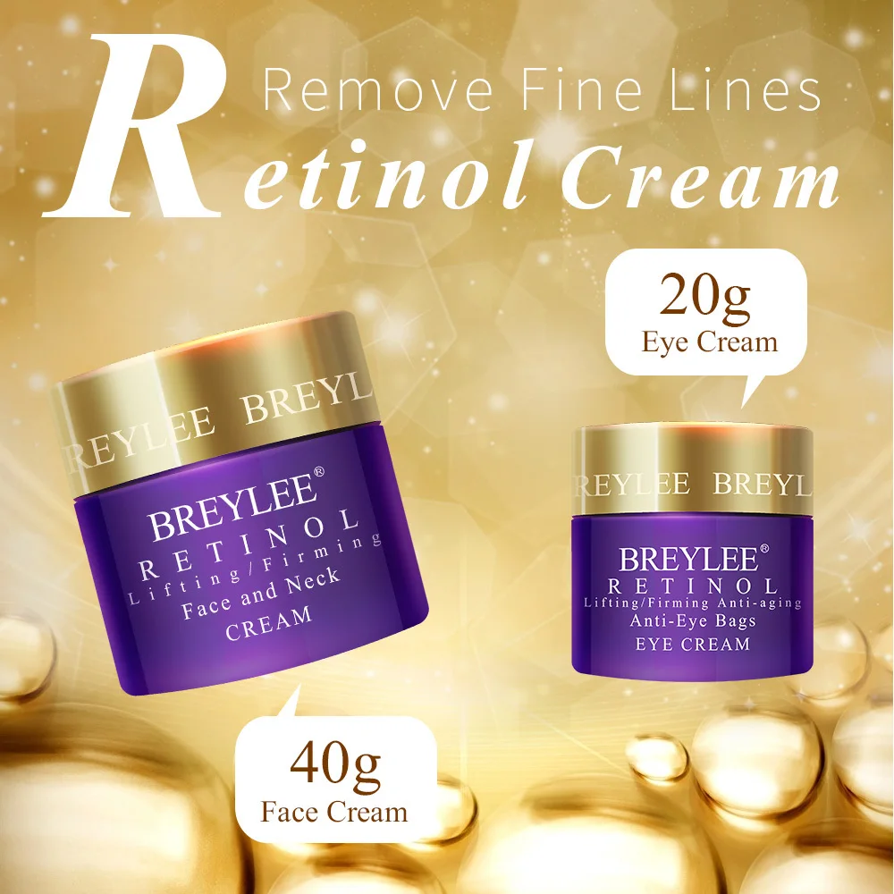 BREYLEE Retinol Face Cream Eye Cream Lifting/Firming Anti-aging Fade Wrinkles Fine Lines Facial Skin Care Ageless Remove Eye Bag BREYLEE Retinol Face Cream Eye Cream Lifting/Firming Anti-aging Fade Wrinkles Fine Lines Facial Skin Care Ageless Remove Eye Bag