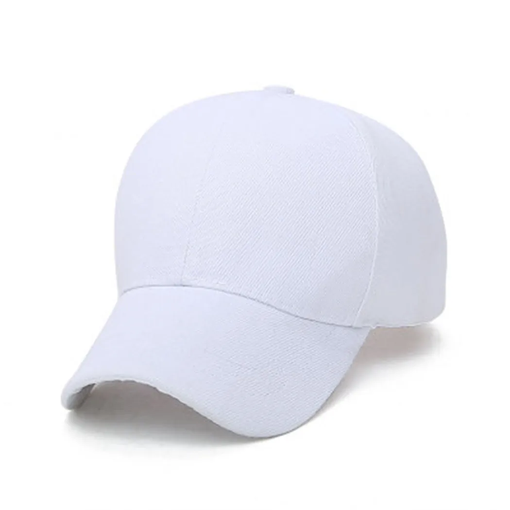 Casual Baseball Caps Men Women Solid Color Adjustable Snapback Hats ...