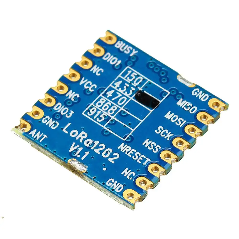 

CLAITE 433mhz LoRa1262 SX1262 LoRa RF Module 22dBm 160mW 1.5ppm TCXO SPI Spread Spectrum Wireless Transceiver Module