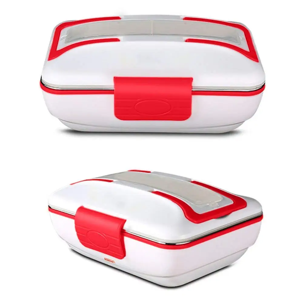  Lunch Box Portable Electric Heating Lunch Warmer Box with Removable Stainless Steel Container Food 