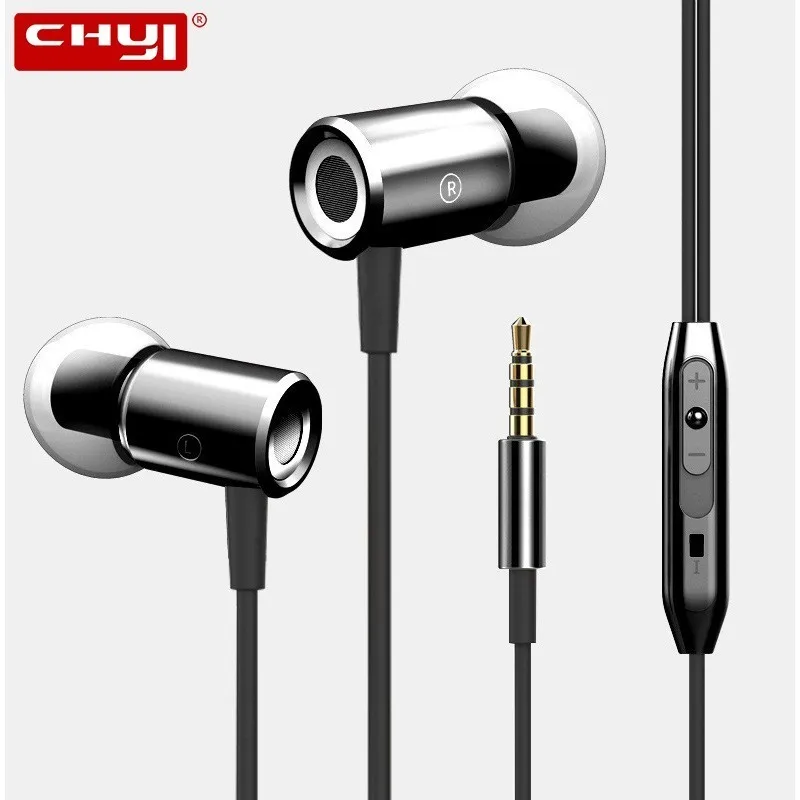 

CHYI Wired In Ear Gaming Headset Sport Earohone With Microphone Hifi Stereo Magnetic Anti-winding Earbuds Universal For Phone PC