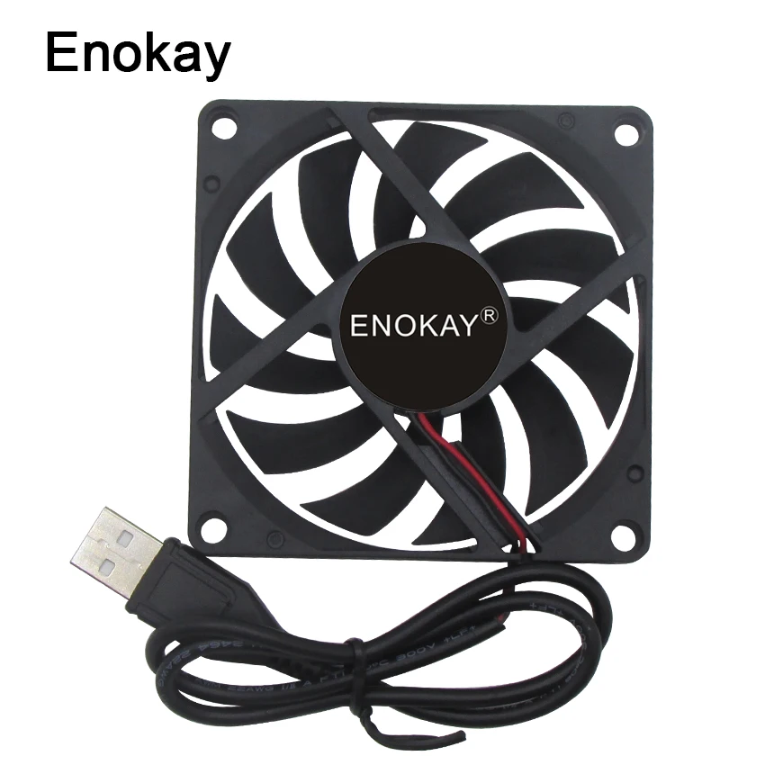 الجملة 2 قطعة عالية الجودة 80 مللي متر 5 V USB 80x80x15 مللي متر 8 سنتيمتر 8015 فرش DC التبريد برودة PC CPU وحدة معالجة خارجية للحاسوب مروحة