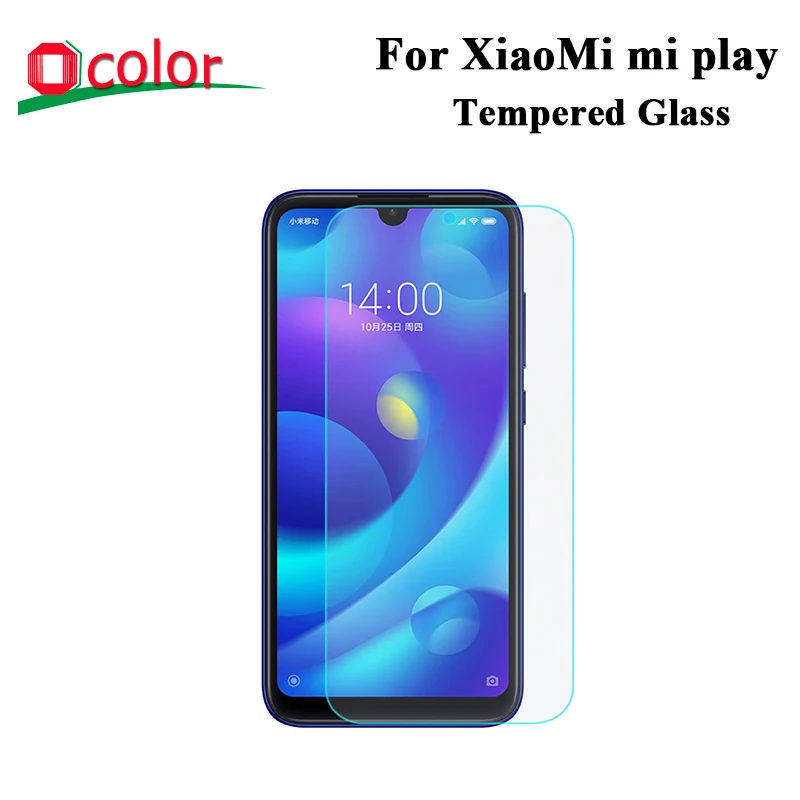 

ocolor For XiaoMi mi play Tempered Glass Film Ultra-Thin Front Glass Screen Protector for XiaoMi mi play Phone Accessories