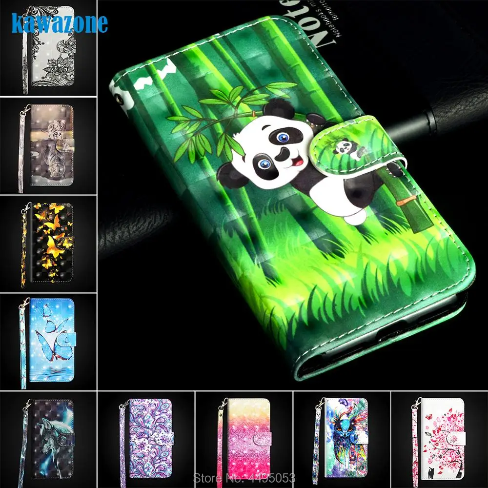 

Phone Etui Coque Cover Case For iPhone 8 7 6 6S Plus X XR MaX 5 5S SE With Soft TPU 3D Painted Glossy PU Leather Flip Wallet