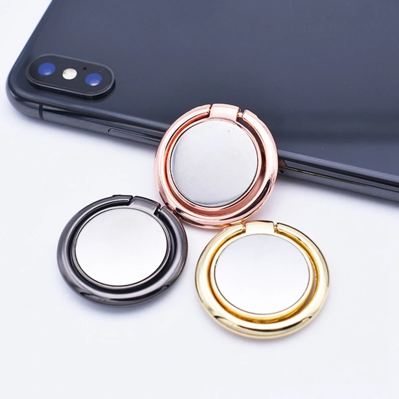 New 360 Rotation Degrees Metal Finger Ring Mobile Cell Phone Hand Stand For Iphone Samsung Huawei