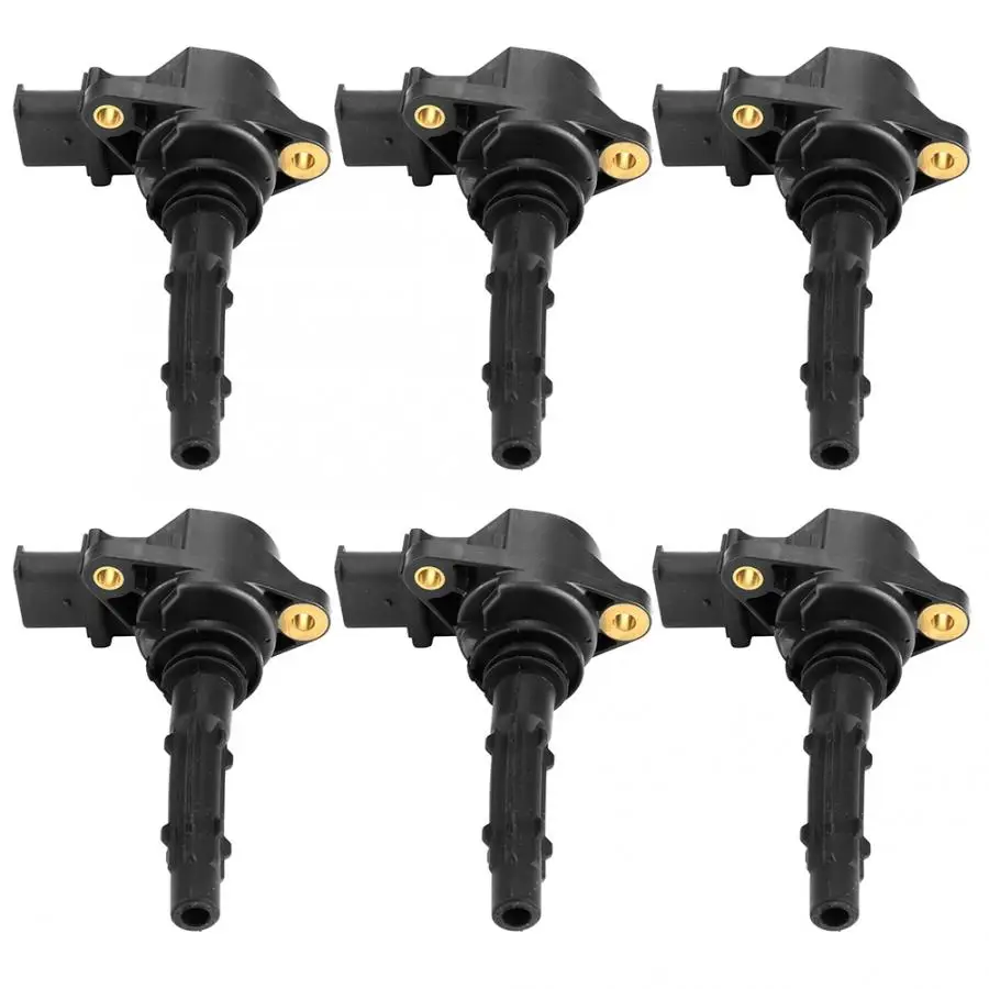 6 piezas bobinas de encendido se adapta para Mercedes-Benz C230/C280/C300/C350/CL550 2729060060 encendido bobina de conectores del sistema de encendido 6 piezas bobinas de encendido se adapta para Mercedes-Benz C230/C280/C300/C350/CL550 2729060060 encendido bobina de conectores del sistema de encendido