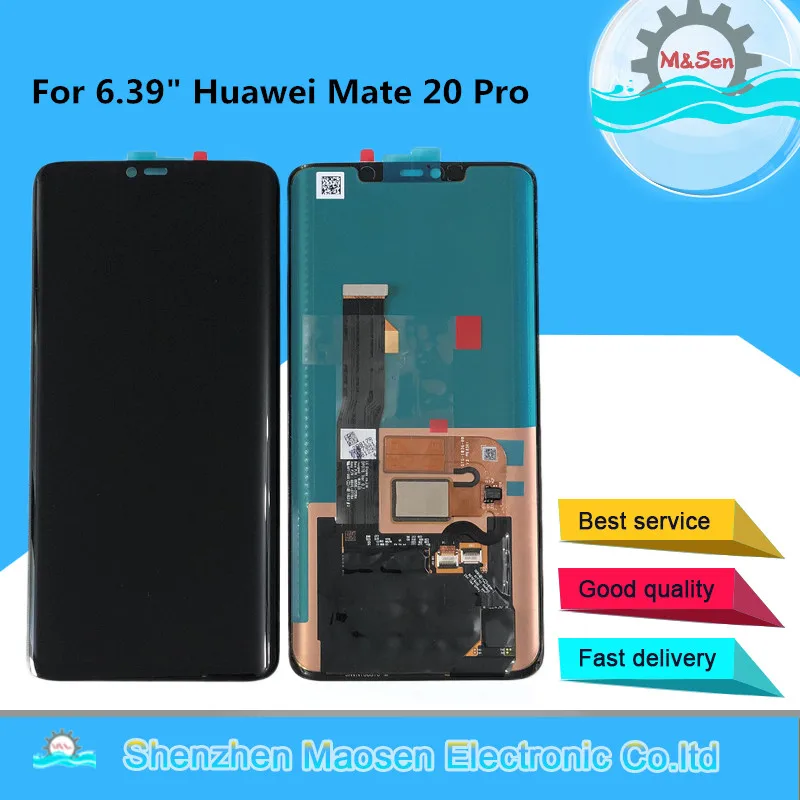M& Sen для 6,3" huawei mate 20 Pro AMOLED ЖК-экран+ сенсорная панель дигитайзер без отпечатков пальцев для mate 20 Pro lcd