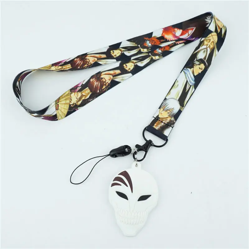 

Japan Anime BLEACH Kurosaki ichigo Neck Strap Lanyards for keys ID Card Gym Mobile Phone Straps USB Badge Holder Rope Key Chain