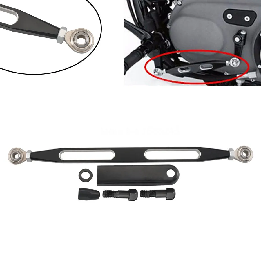 Black Aluminum Alloy Shift Linkage Shifter Link Fits For Harley Breakout Blackline Cross Bones Fatboy Road Glide FLHR Softail | Автомобили