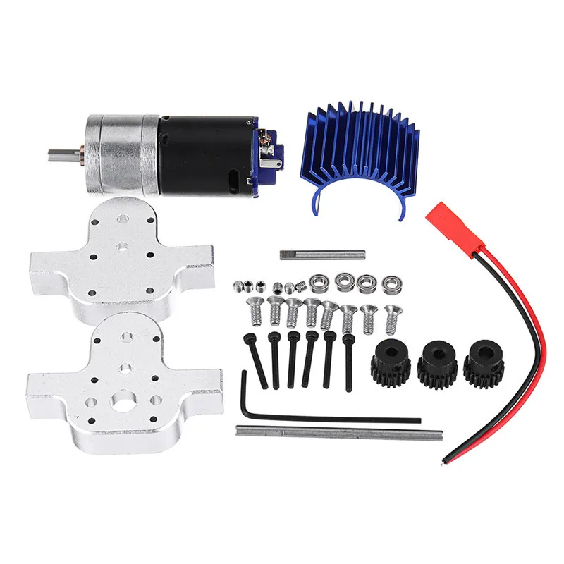 1 шт. металлический двигатель Transfere Gar Box 370 для WPL B16 B24 B36 C24 Q60 Q61 4WD 6WD RC автомобиля |