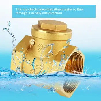 

Wholesale Check Valve DN50 Female Thread Brass Non-return Swing Check Valve 232PSI Prevent Water Backflow