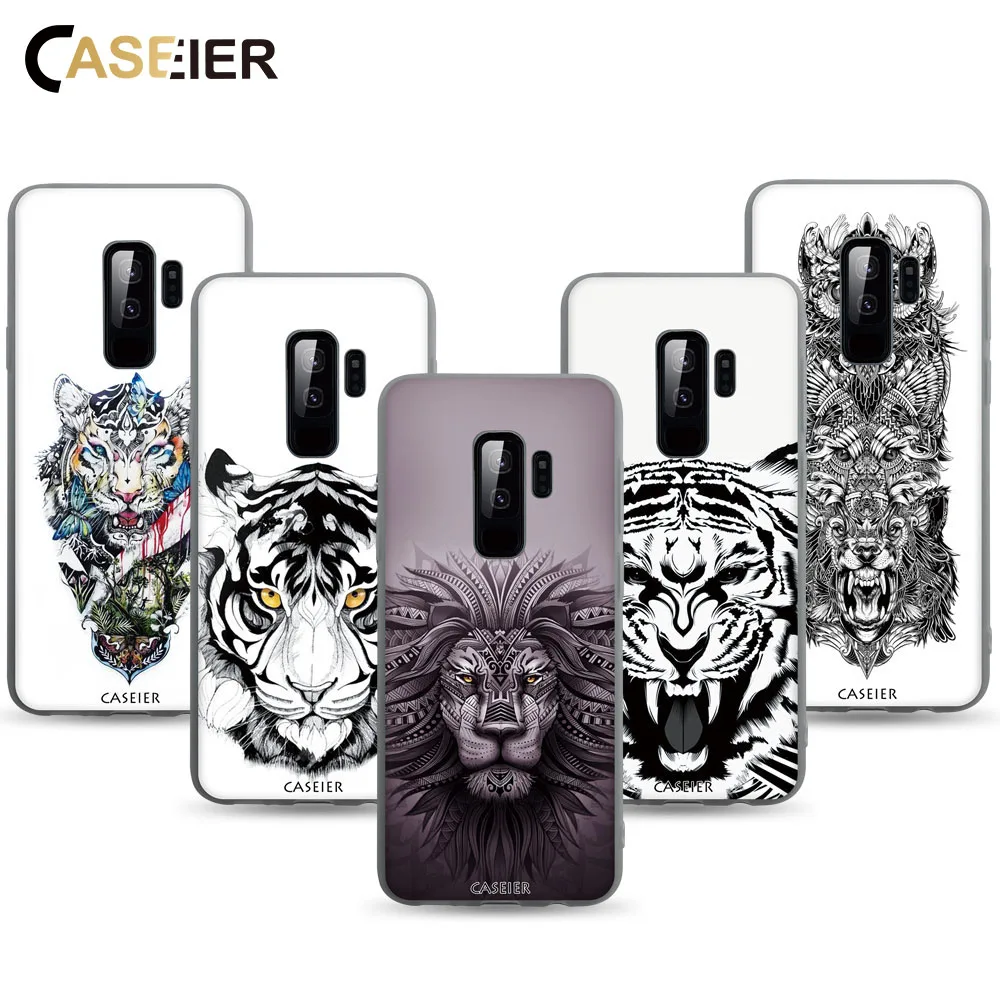 CASEIER Soft Phone Case For Samsung Galaxy S8 A8 A7 A6 2018 S10E S10 S9 Plus Note 9 8 J3 J5 J7 2016 2017 Coque |