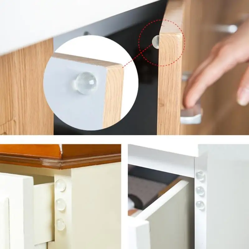 

Clear Non Slip Self Adhesive Bumper Rubber Anti-collision cabinet Silicone Mat Pad Premium Rubber Protective Pads 10*10*5mm