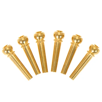 

6Pcs Fine Copper Fixed String Nail for Ballad Wooden Guitar