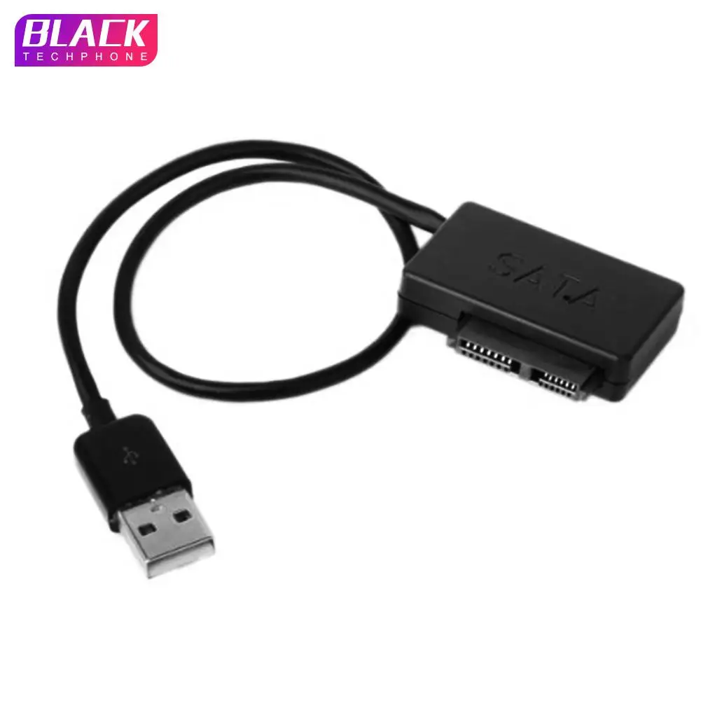 Ноутбук Sata кабель SATA к USB адаптеру 6P + 7P USB2.0 cd rom 13 контактный адаптер