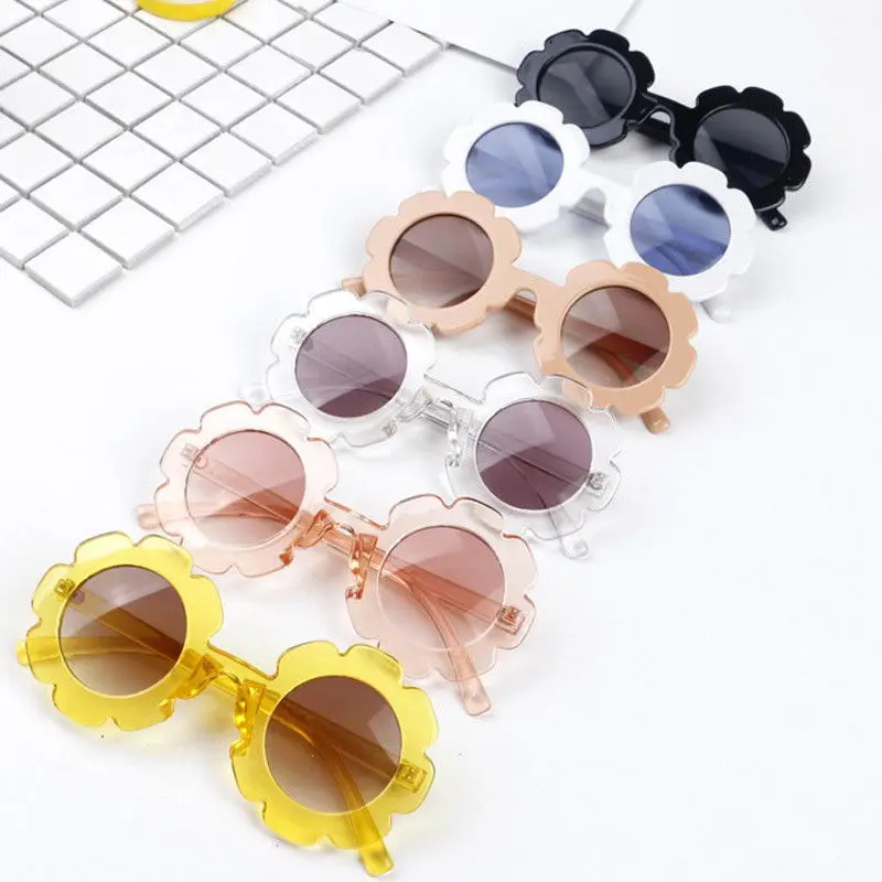 Cute Baby Girls Children Kids Holiday Party Flower Shaped Sunglasses
