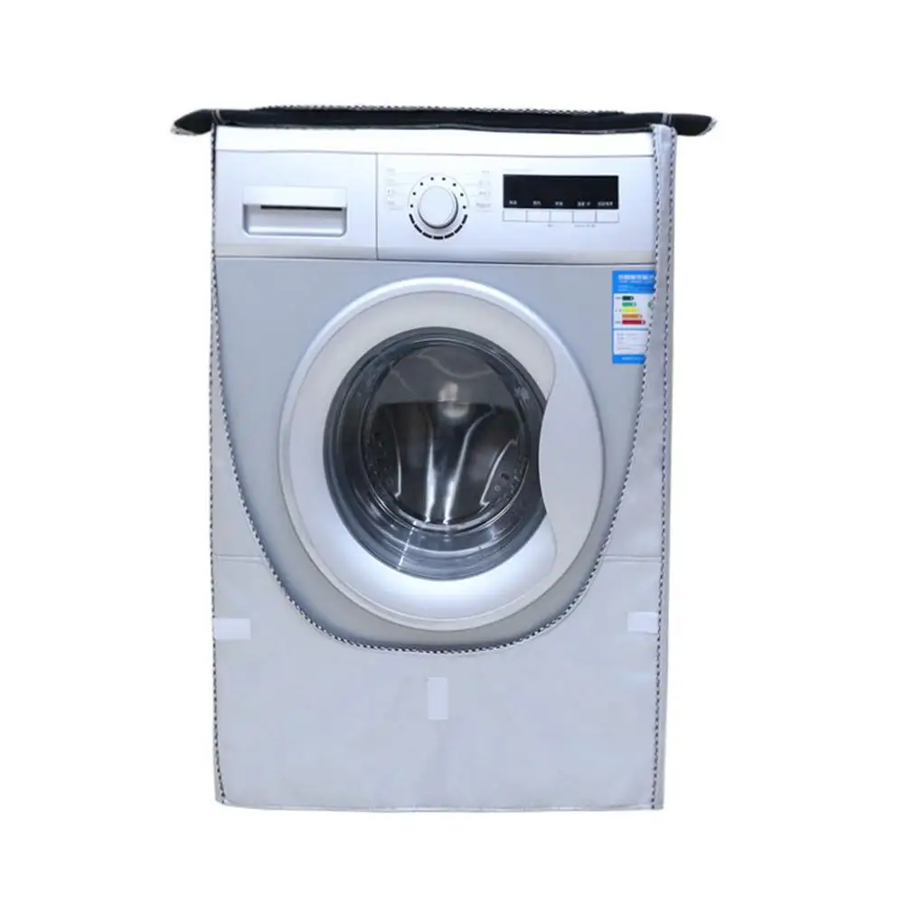 

Washing Machine Cover Silver-plated Oxford Cloth Automatic Drum Washing Machine Dust Cover Household Accessories Waterproof