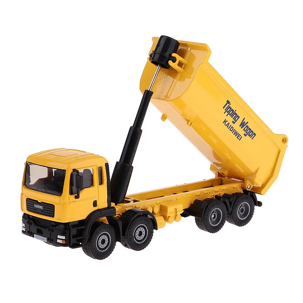 

1:50 Mini Tipping Wagon Truck Die-cast Engineering Car Vehicle Model Educational Toys Birthday Gift for Children Kids Toddler