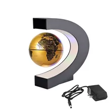 Светодиодный Плавающий глобус с магнитной левитацией, карта мира, домашняя электронная антигравитационная лампа в форме C, новинка, шаровой светильник, подарки на день рождения