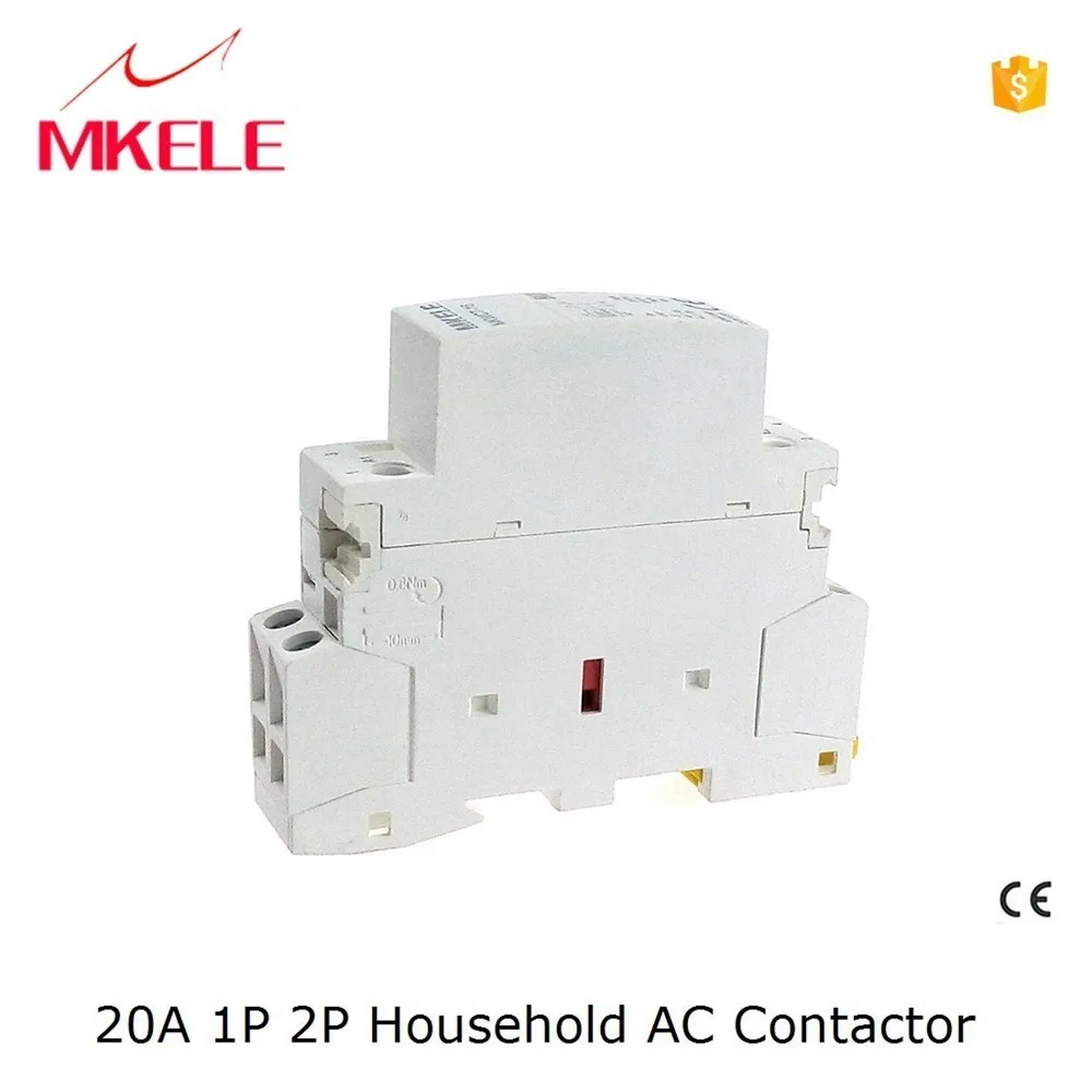 

MKWCT-20 2NO magnetic contactor ac household modular ac contactor 2p household ac contactor