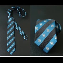 Мужской галстук, индивидуальная вышивка, Деловой, Повседневный, животное, пчела, модный, корейский, черный, британский, дикий женский галстук