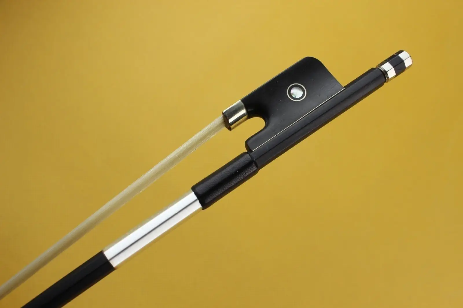 8 pcs New viola bows black Carbon fiber professional bows Ebony Frogin