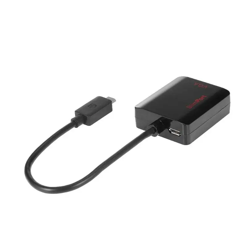 USB 2,0 Micro USB Мужской слимпорт для VGA 15pin Женский 1080P адаптер конвертер сплиттер кабель провод для LG Optimus G Pro G2