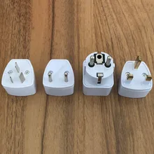 1 pçs universal ue ger au reino unido plug adaptador europeu alemanha austrália chinês tomada de energia branco conversor viagem conversão plug