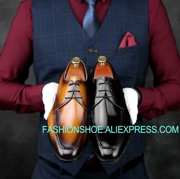 

Formal Leisure Leather Shoes Genuine leather British Style Male Dress Shoes