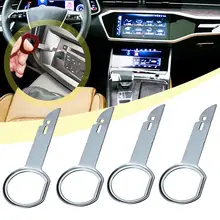 Ferramenta de remoção de liberação de rádio, 2 peças, 4 peças, útil, instalação de chave para vw para audi e ford para porsche