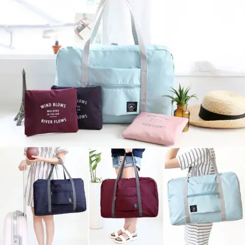 

2019 Big Foldable Travel Storage Portable Luggage Carry-on Organizer Hand Shoulder Duffle Bag&