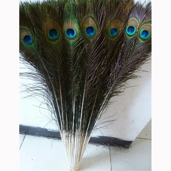 

Fast delivery, 1200pc Wholesale 90-100 cm / 36-40" in high-quality natural peacock feather DIY decoration holiday party