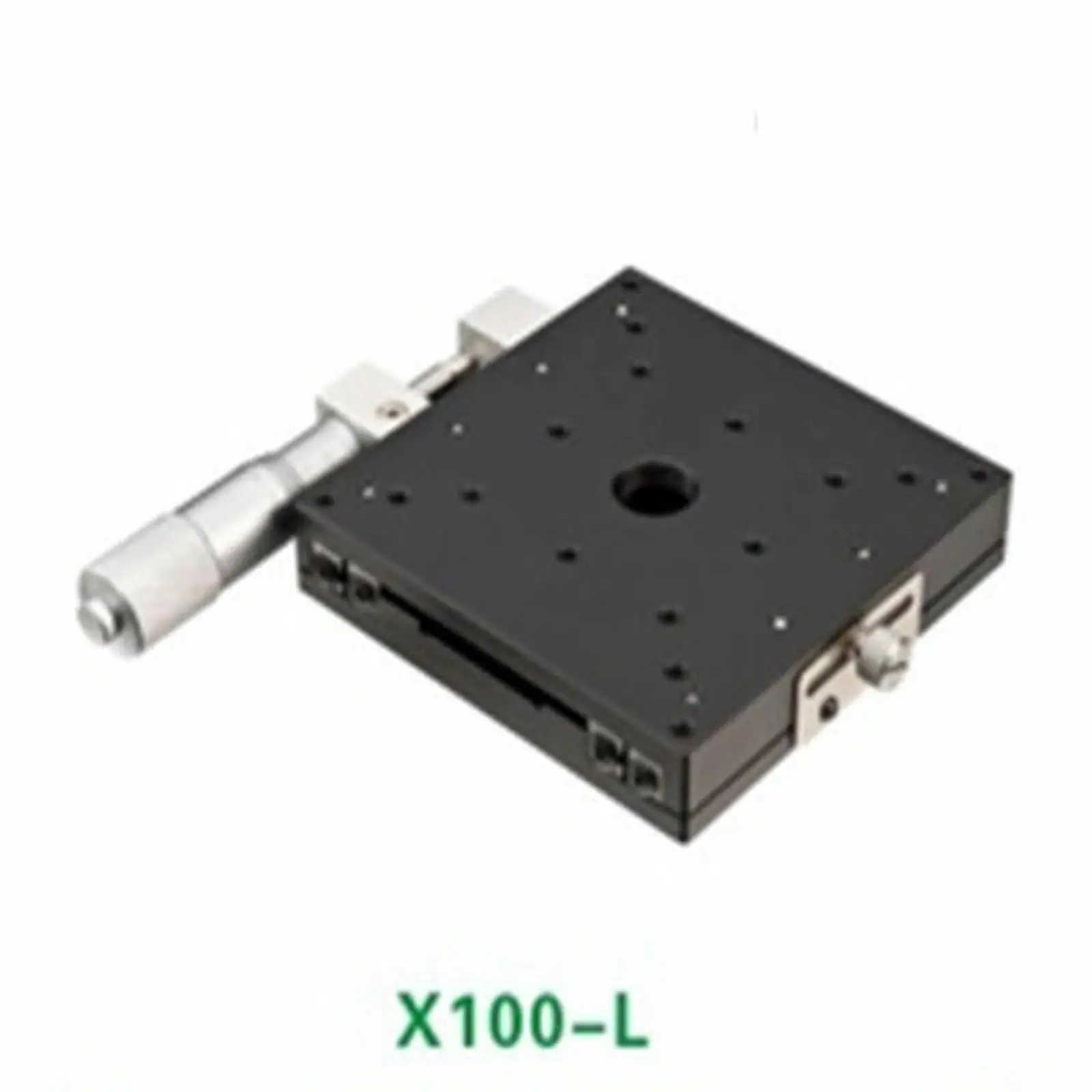 

X Axis 100X100mm Platform Precision Bearing Linear Stage Left Micrometer