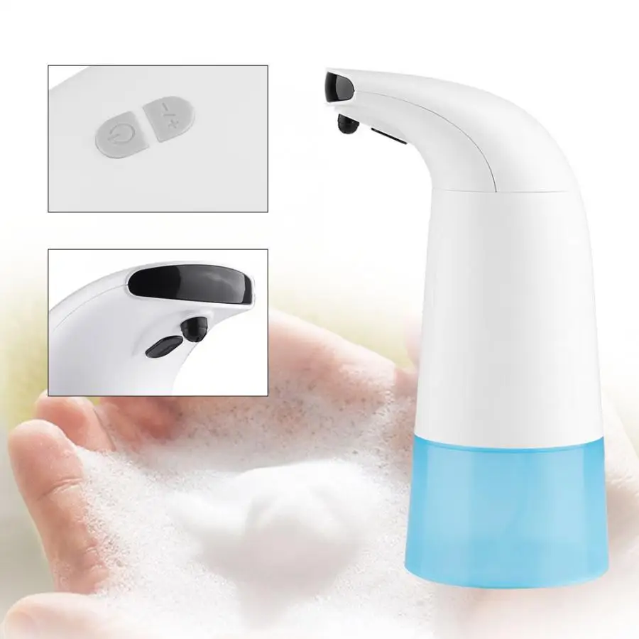

250ml Hand-free Soap Dispenser Automatic Sensor Foam Bottle Pump Battery Operated Touchless hand sanitizer Container