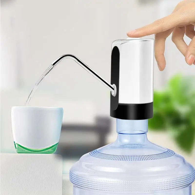 4W Potable Automatic Electric Water Pump Dispenser Drinking Bottle Switch USB Rechargeable Water Dispenser Pump for Home Office