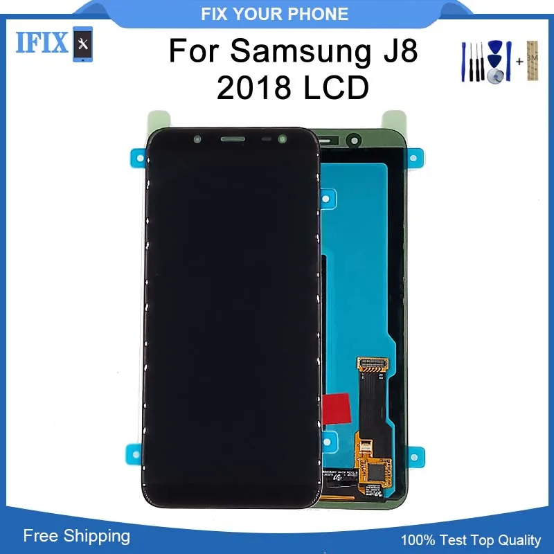

6 Inch Super OLED for Samsung for Galaxy J8 2018 J800 LCD Display with Touch Screen Digitizer Assembly Replacement Parts