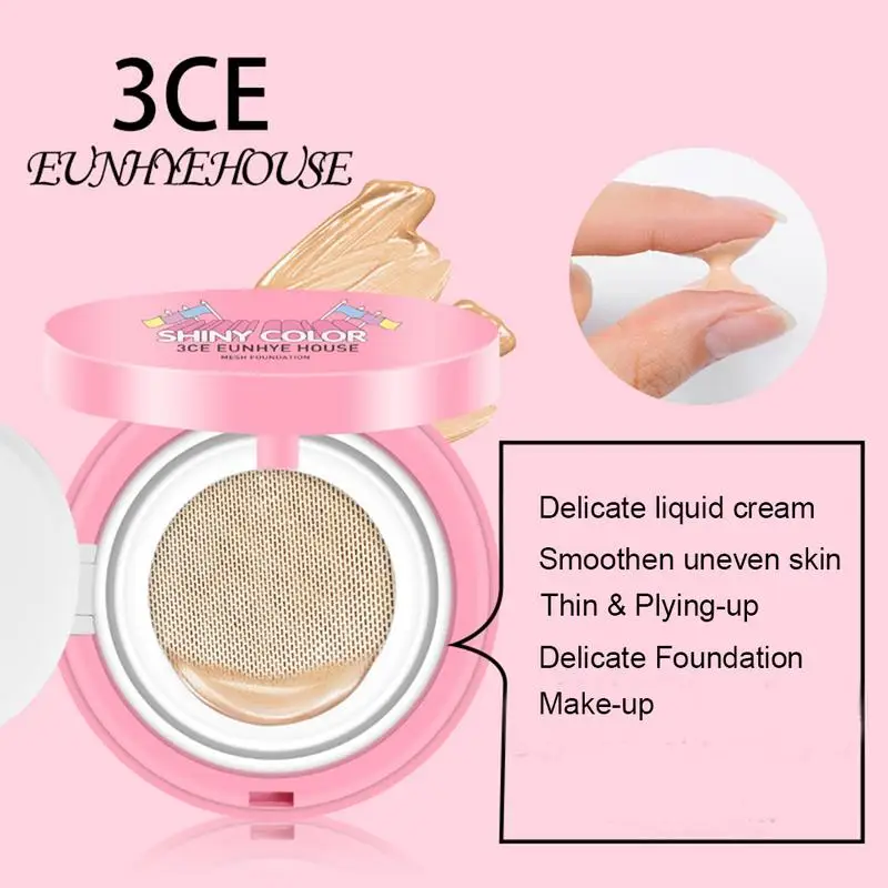 

Air Cushion BB Foundation Concealer BB Cream Waterproof Nude Makeup Liquid Foundation Moisturizing Lasting Beauty Products
