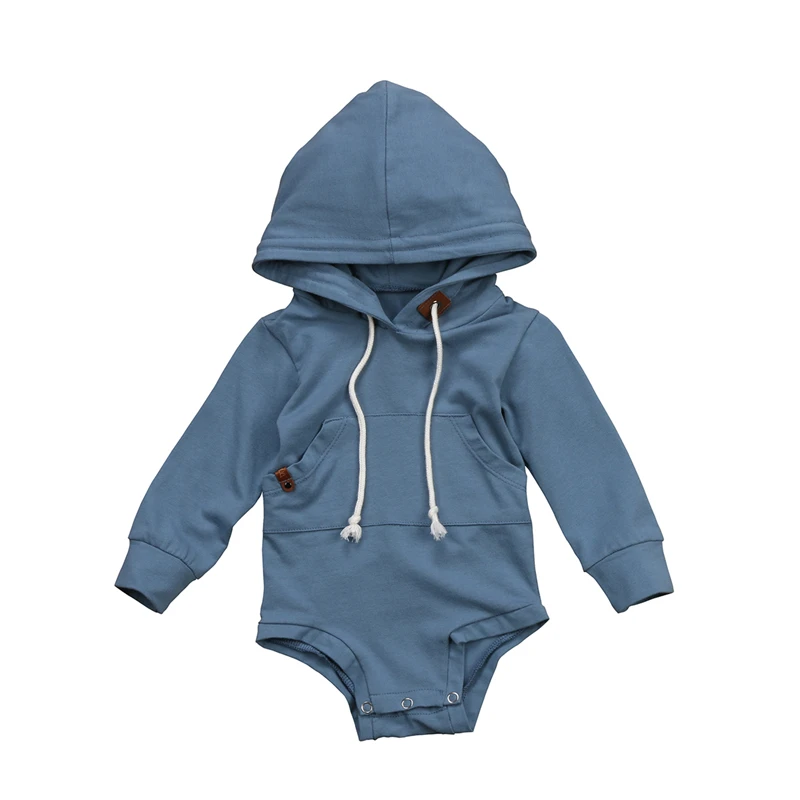 

CANIS 2019 New Baby Clothing Baby Boys Brother Sky Blue Hoodie Sweatshirt Hooded Tops Romper Jumpsuit Clothes